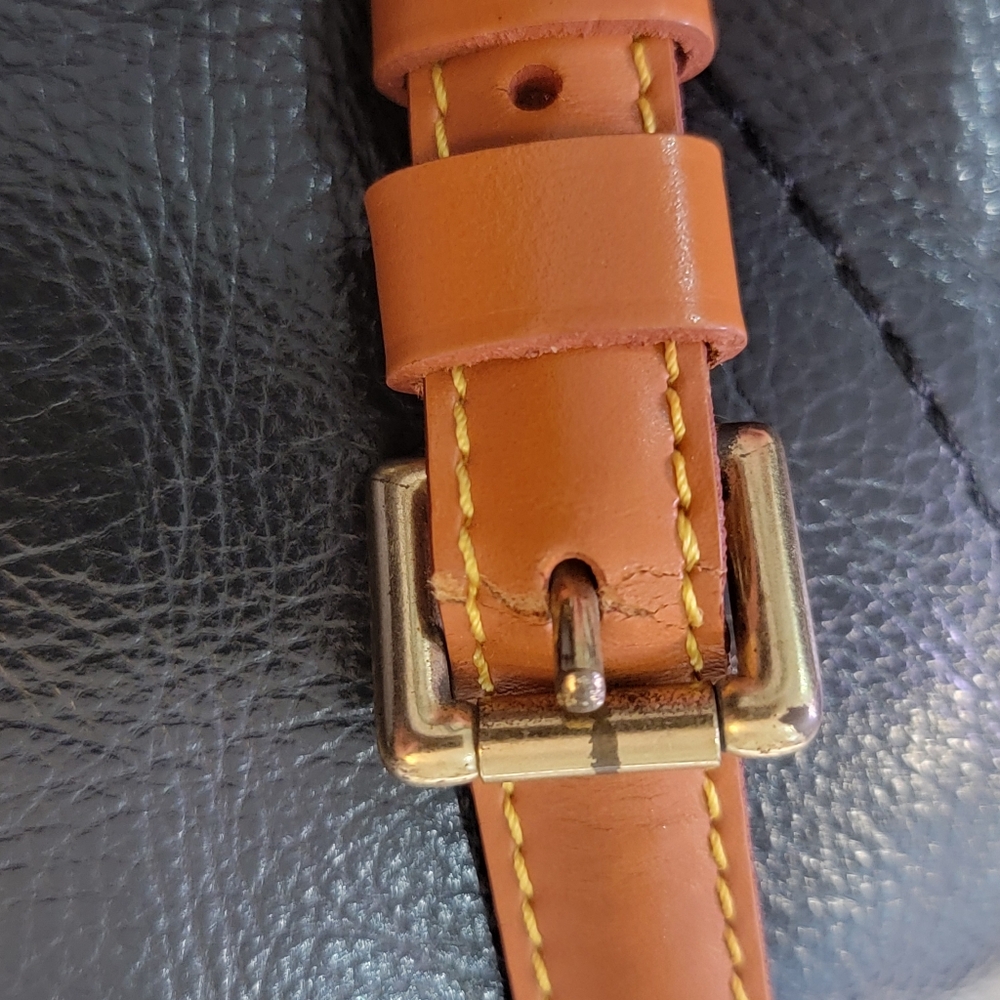 EUC Authentic Louis Vuitton Alma MM Brown Epi w/ extendable Strap - Picture 11 of 16